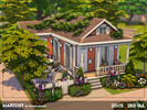 Sims 4 — Marigny - NO CC by xogerardine — This time I've built a shotgun inspired, single story house! It's small, but I
