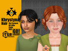 Sims 4 — Khrystyna Hair by GoAmazons — Updo with double bow buns for children.