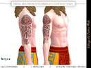 Sims 4 — Vikings V2 Tattoo Male by MRAN_Art — Vikings V2 Tattoo Male