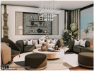 Sims 4 — Frezo - Living Room by marychabb — Hi, let me introduce you to my new living room. It's decorated in shades of