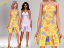 Sims 4 — Layla - Female draped cowl halter mini dress by Layla — Female adult halter neck mini dress featuring a soft,
