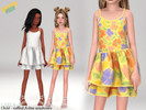 Sims 4 — Layla - Child Ruffled Sundress by Layla — Child cami-style dress featuring delicate straps and a playful tiered