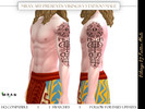 Sims 4 — Vikings V3 Tattoo Male by MRAN_Art — Vikings V3 Tattoo Male