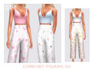 Sims 4 — Comfort Pajama 4 by Black_Lily — YA, A, Teen