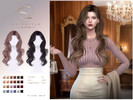 Sims 4 — S-CLUB Wavy curls hair by S-Club — Wavy curls hair 040926, thank you.