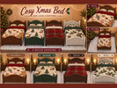 Sims 4 — Cosy Xmas Bed - Base Game Compatible by EmmaSimsLife — Cozy Xmas Bed