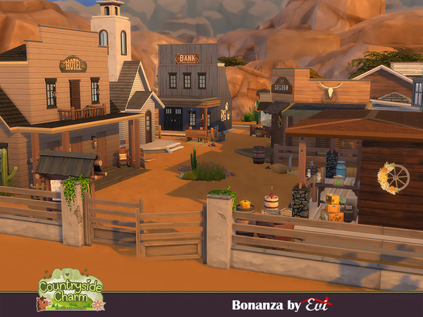 Sims 4 — Bonanza thematic Park by evi — Pure fun! A thematic park for the whole family, adults, kids, pets, aliens and