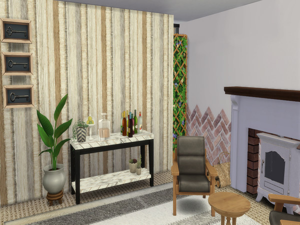 Sims 4 — Countryside Charm - Wallpaper by lavilikesims — A set of 15 walls, all with plenty of country charm, all sizes