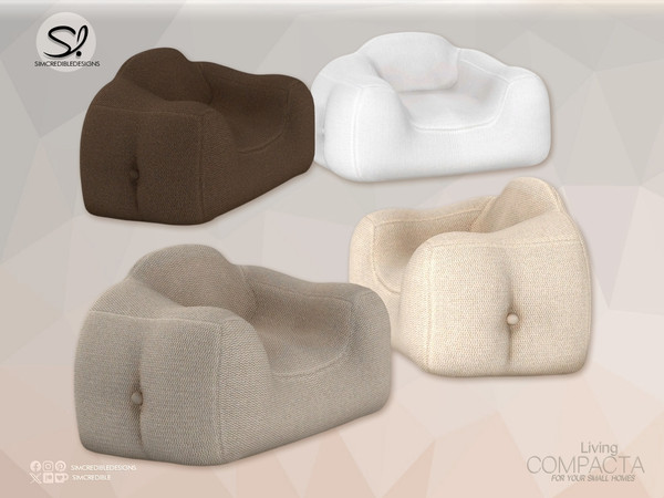 Sims 4 — Compacta Living- Chair -oversized by SIMcredible! — Although we know we closed Compacta series last week with