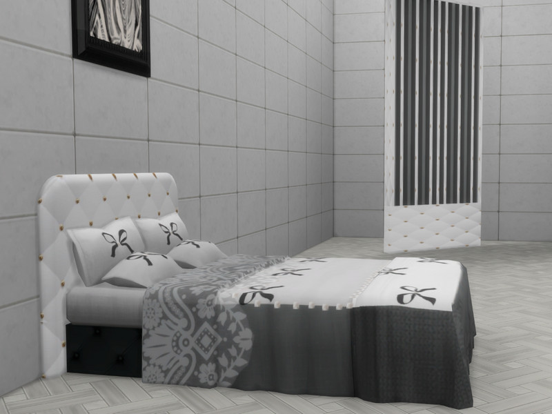 Sims 4 functional object CC Celeste Bed by Briana89