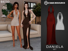 Sims 4 — Daniela - Set by Beto_ae0 — Set of sexy and minimalist dresses with many colors