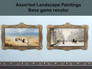 Sims 4 — Landscape Artist Paintings SK by Surfkitten — Beautiful set of oil paintings with different themes. Base game