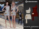 Sims 4 — Punta Arenas - Set by Beto_ae0 — A summery, minimalist outfit with lots of trendy colors, enjoy it!