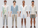 Sims 4 — Beach Holiday Shirt by McLayneSims — TSR EXCLUSIVE