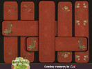 Sims 4 — Cowboy runners by evi — Cowboy inspired runners for kids rooms and thematic lots.