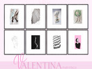 Sims 4 — Valentina Paintings by jessbtlrr — A collection of 8 stylish paintings with a chic and glam aesthetic. Perfect