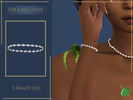 Sims 4 — Lilianna Marquise Diamond Bracelet by Pitted0live — Marquise diamond chain bracelet Custom catalog image