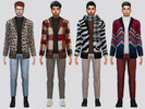 Sims 4 — Borsalino Jacket by McLayneSims — TSR EXCLUSIVE