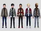 Sims 4 — Borsalino Jacket Boys by McLayneSims — TSR EXCLUSIVE