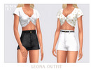 Sims 4 — Leona Outfit by Black_Lily — YA, A, Teen
