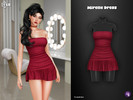 Sims 4 — Mirelle Dress by WisteriaSims — 15 swatches Base Game Compatible I hope you like it!