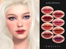 Sims 4 — Judy Lipstick by ANGISSI — PREVIEWS MADE USING HQ MOD 8 colors
