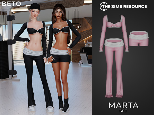 Sims 4 — Marta - Set by Beto_ae0 — Sporty and sexy outfit, enjoy it