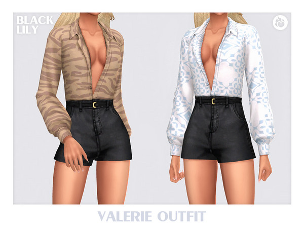 Sims 4 — Valerie Outfit by Black_Lily — YA, A, Teen