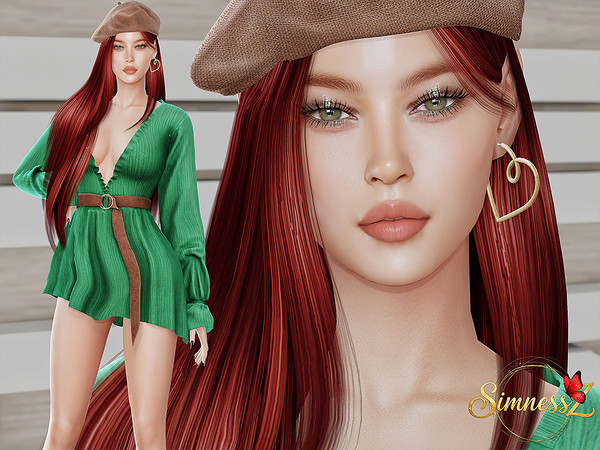 Sims 4 — Erikka Sommer by SimnessZ1 — Meet Erikka Sommer. Erikka is outgoing, romantic and determined to become famous.