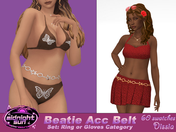 Sims 4 — Dissia_Beatie Belt Base Layer Update AN1127.package by Dissia — Accessory stars and circles belt