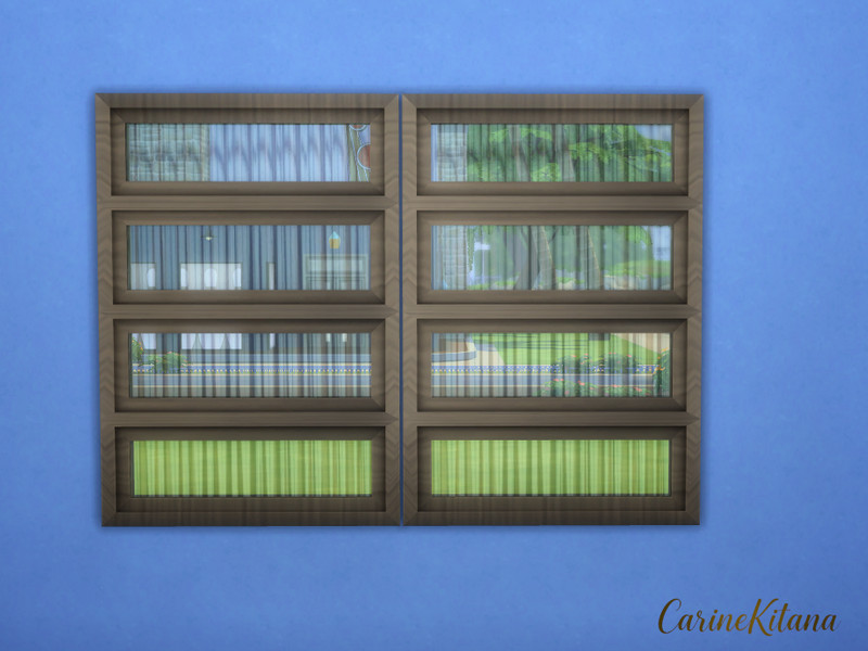 Sims 4 architectural Build Mode detail CC Kayseri Window Beautiful Fluted Glass by CarineKitana