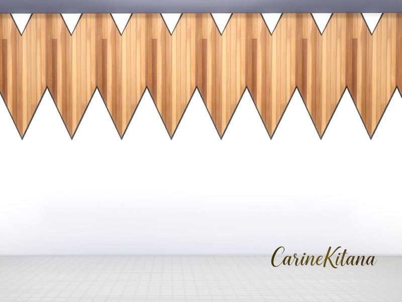 Sims 4 wall finish and exterior texture CC Carina Wallpaper Wood Art 2 by CarineKitana