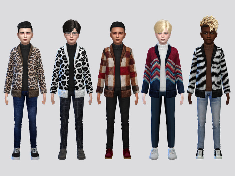 Sims 4 kids clothing CC Borsalino Jacket Boys by McLayneSims