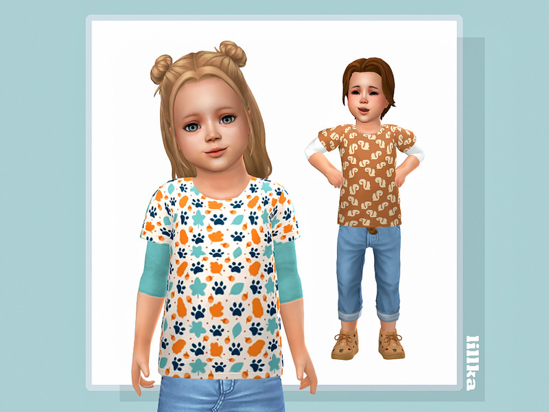Sims 4 toddler boy clothing CC Nole Shirt by lillka