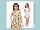 Sims 4 — Finch Dress by lillka — 6 swatches