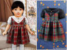 Sims 4 — Infant - Plaid peter pan dress with blouse by MysteriousOo — A charming plaid dress featuring a rounded Peter