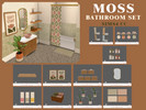 Sims 4 — MOSS Bathroom Collection by Swakura — 1 MOSS Bathtub