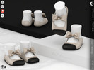 Sims 4 — Shoes KP1U- Toddler by KaTPurpura — Elegant closed-toe flats with a large bow