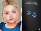 Sims 4 — Ailee Earrings for infant by WisteriaSims — 12 swatches