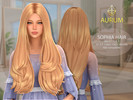 Sims 4 — Aurum - Sophia Hair Style 1 by Aurum — HQ compatible textures