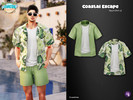 Sims 4 — Coastal Escape Resort Shirt 2 by WisteriaSims — for men 15 swatches