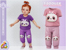 Sims 4 — Toddler Girl SET - Cute Panda Face by RobertaPLobo — Girl Set - Cute Panda Face _352