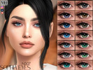 Sims 4 — Sophia Eyes by MagicHand — Beauty eyes for males and females in 15 colors - HQ Compatible.