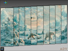 Sims 4 — ADV-Mabra SIXTY s4WallSet by MABRA2 — multi pieced mural wallpaper for kids