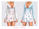 Sims 4 — Jaiden Dress by Black_Lily — YA, A, Teen