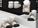 Sims 4 — Shoes KP1U- Infant by KaTPurpura — Elegant closed-toe flats with a large bow