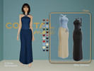 Sims 4 — Chiara long halter dress with cut on the hip by MissValentine142 — 22 Shades
