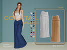 Sims 4 — Claudia long layered skirt by MissValentine142 — 24 Shades