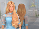 Sims 4 — Aurum - Sophia Hair Style 3 by Aurum — HQ compatible textures