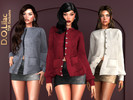 Sims 4 — Autumn Charm Set by DOLilac — Includes: (Top + Bottom)